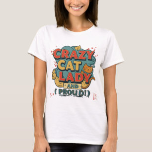 Gata louca T-Shirt - amantes de gatos
