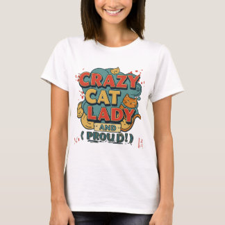Gata louca T-Shirt - amantes de gatos