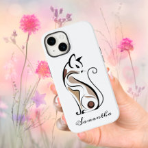 Gata Moderna Elegante, Mãe de Gato, Personalizado 