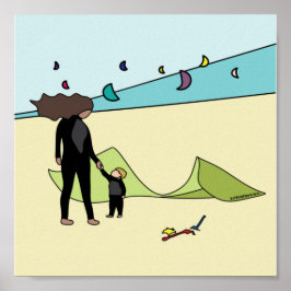 Gateboard/kitesurfing- Meu bebê Poster