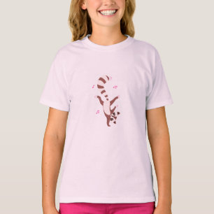 Gatinha Bailarina Rosa Camiseta Fofa para Crianç