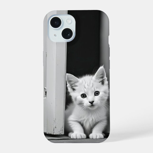 Gatinho Branco na Entrada (Verso)