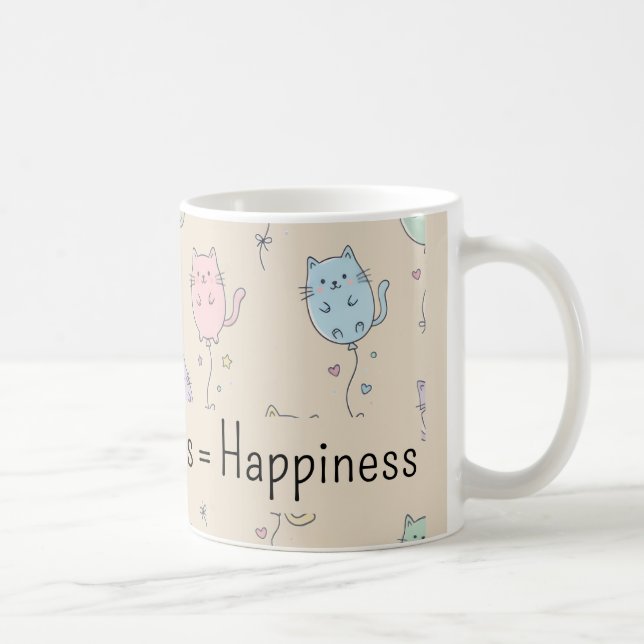 Gatinho | Caneca de Café para Amantes de Gatos (Direita)