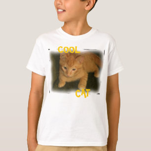 Gatinho "CAT LEGAL" Crianças de T-Shirt Básico
