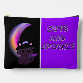 Gatinho de Halloween e Lua Crescente Personalizada