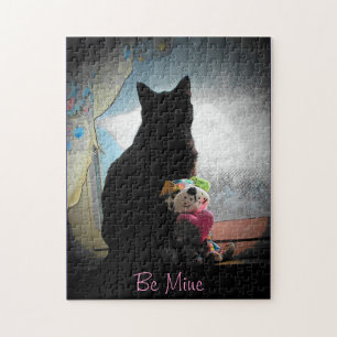 Gatinho de quebra-cabeça personalizável e descarga