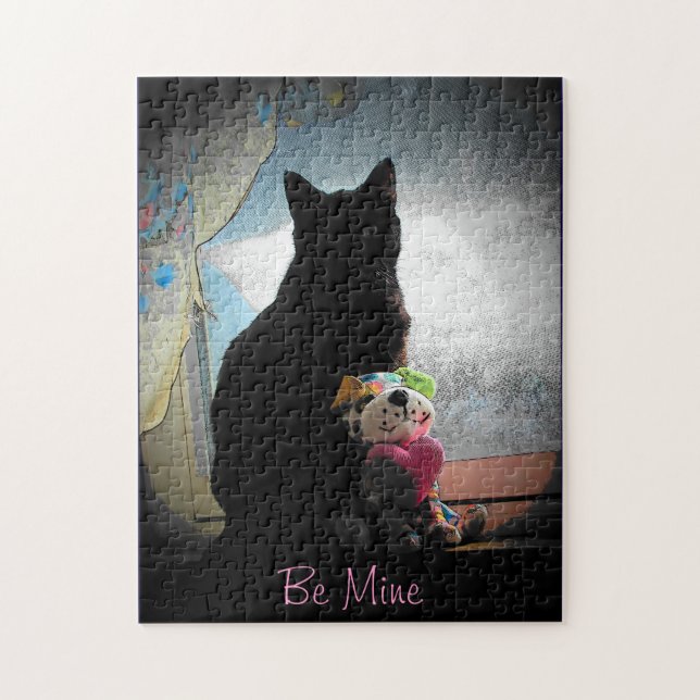 Gatinho de quebra-cabeça personalizável e descarga (Vertical)