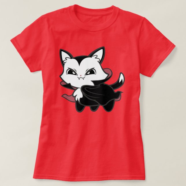 Gatinho de Vamp T-Shirt (Frente do Design)