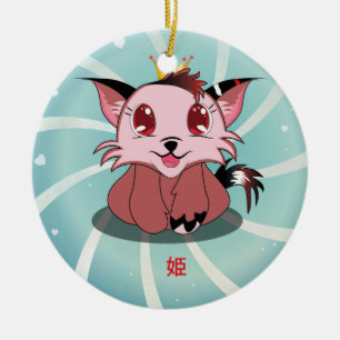 Gatinho do Anime - Hime, ornamento