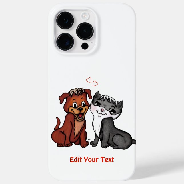 Gatinho e puppy, Edite seu texto (Verso)
