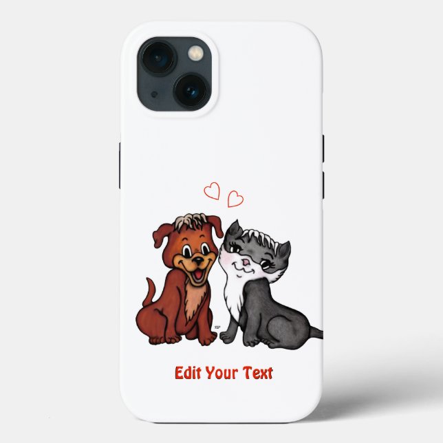 Gatinho e puppy, Edite seu texto (Verso)