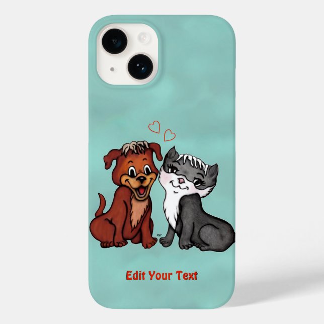 Gatinho e puppy, Edite seu texto (Verso)