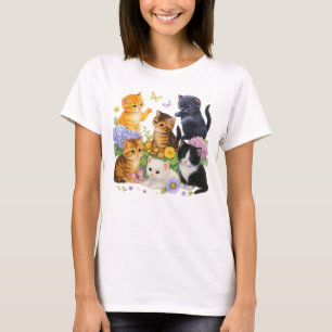 Gatinho Fofo Camisa Vintage Amante de Gatos