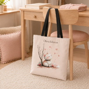 Gatinho Gelado Personalizado com Saco de Tote de C