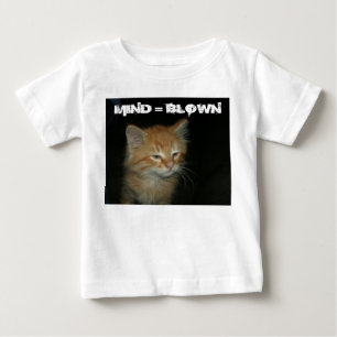 Gatinho "MIND = BLOWN" Criança T-Shirt