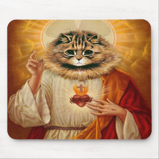 Gatinho sagrado Mousepad do coração