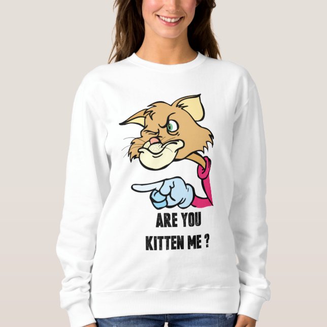 Gatinho? Suéter Básico Feminino (Frente)