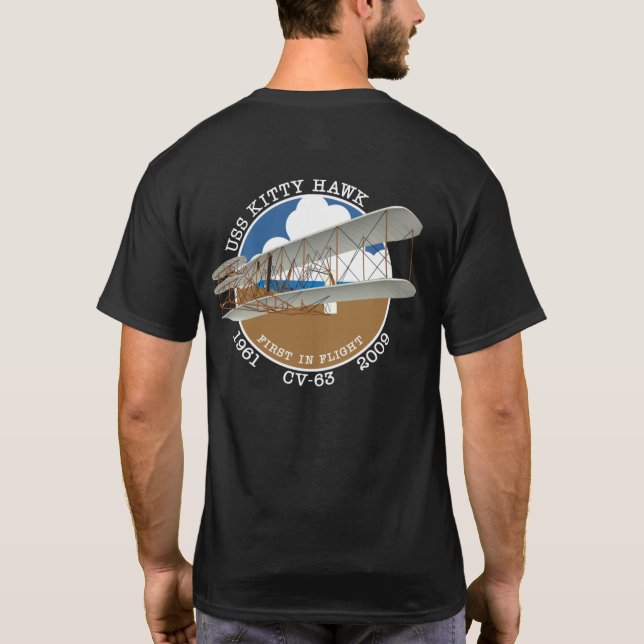 GATINHO USS HAWK CV-63 1961-2009 T-SHIRT (Verso)