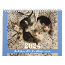 Gatinhos! 2024 Calendário da Minha Senhora Feral K
