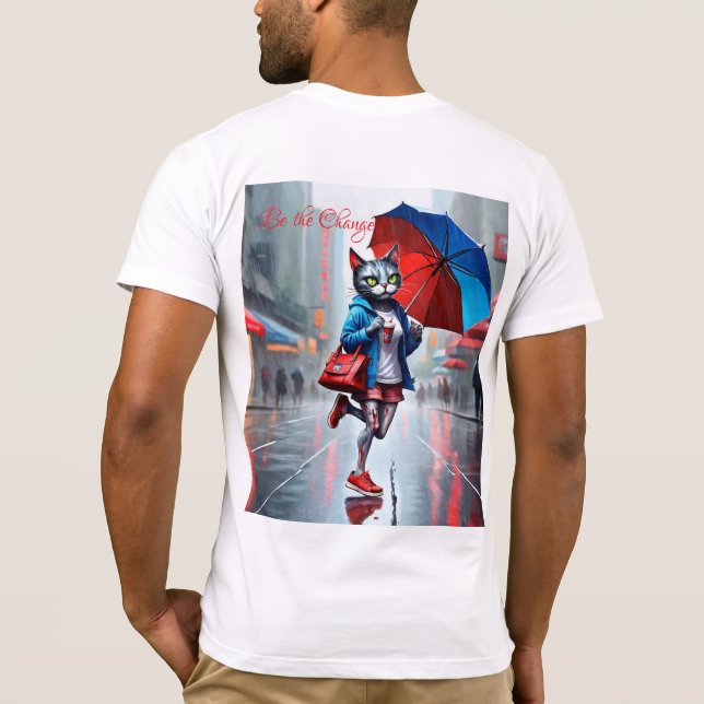 Gatinhos de camisas de serra curta de Bella Canvas (Verso)