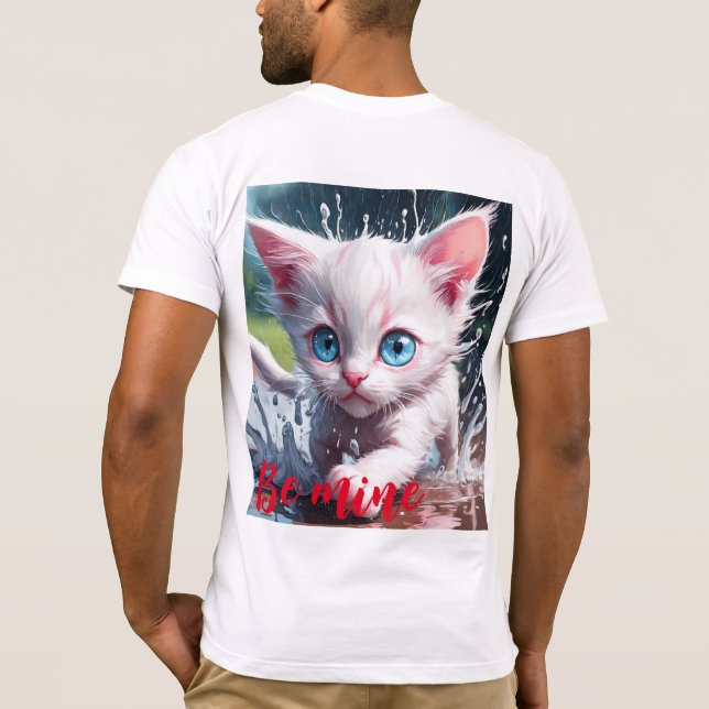 Gatinhos de camisas de serra curta de Bella Canvas (Verso)