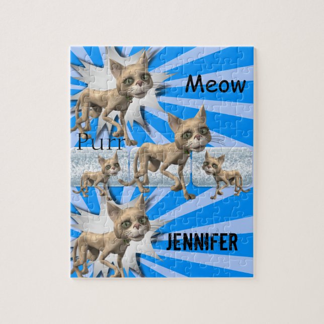 Gatinhos de Gatos Azuis quebra-cabeça (Vertical)