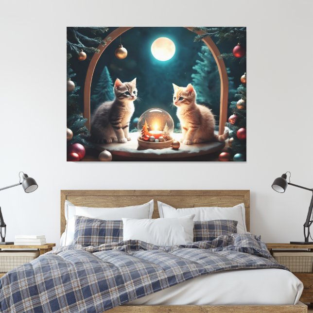 Gatinhos de Natal encantadores com Decoração Festi (Insitu(Quarto))