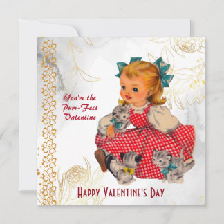 Gatinhos Meninos Vintage Purr-Fect Namorados