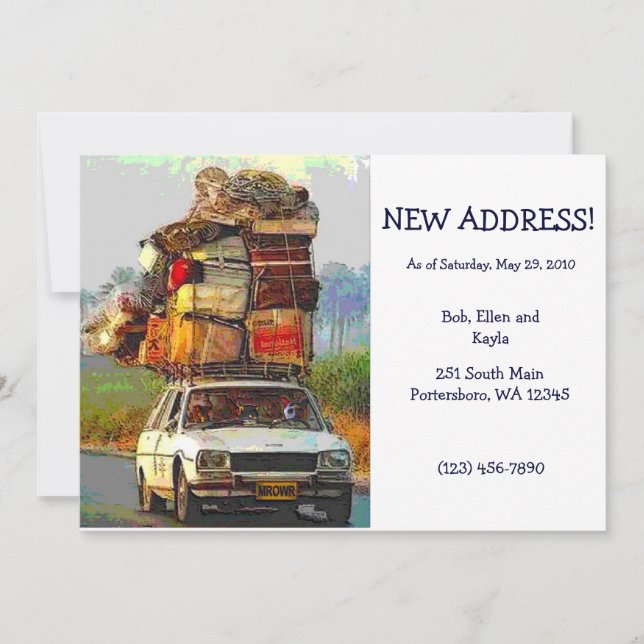 Gatinhos no Modelo da placa de alteração de endere (Frente)