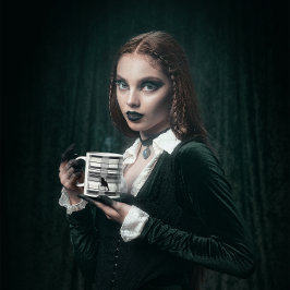 Gatinhos pretos na Xadrez de caneca cerâmica