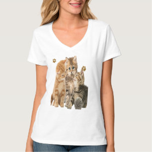 Gatinhos que jogam t-shirt