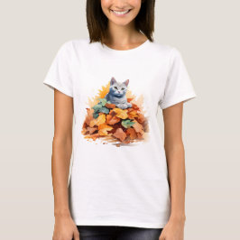 Gato 2 na queda de T-Shirt