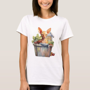 Gato 8 na queda do T-Shirt