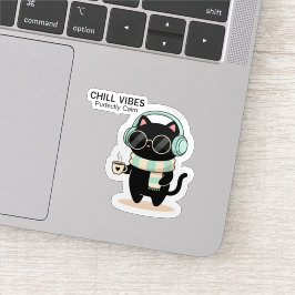 Gato Adesivo Vibrações Relaxantes – Gato Preto Fof