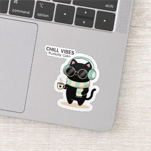 Gato Adesivo Vibrações Relaxantes – Gato Preto Fof