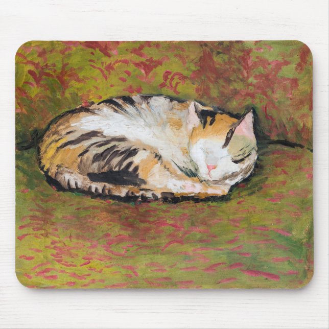 Gato, Agosto Macke Mouse Pad (Frente)