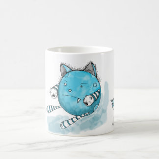 Gato azul - caneca do monstro