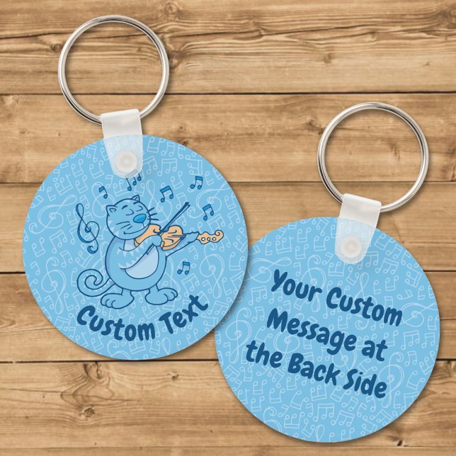 Gato Azul com Chaveiro de Violino (Criador carregado)