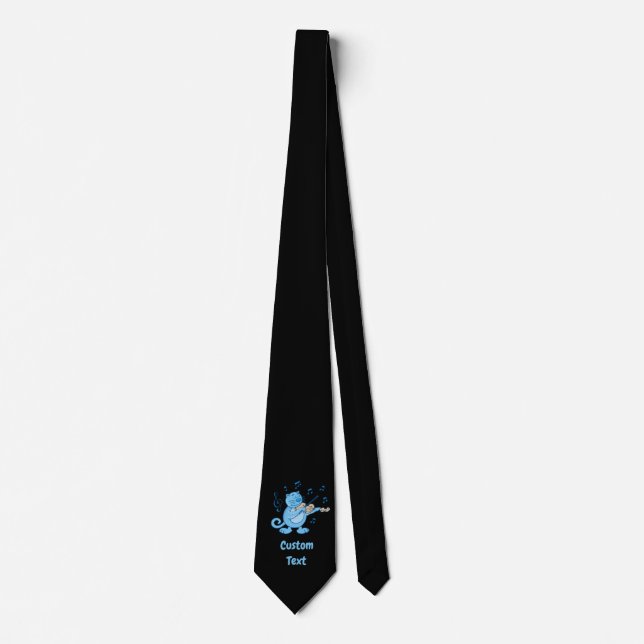 Gato Azul com Gravata de Pescoço Violino (Frente)