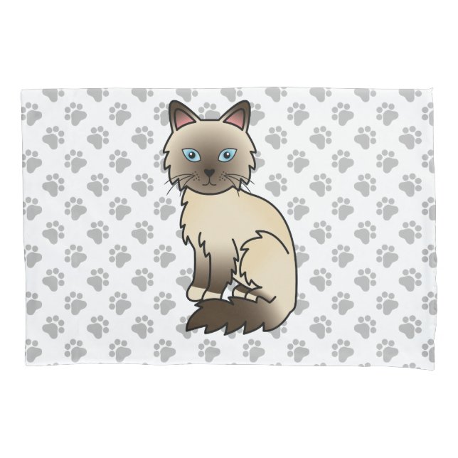 Gato Birman / Ragdoll Chocolate Point Fofinho & Pa (Frente)
