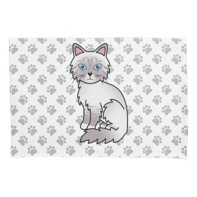 Gato Birman / Ragdoll Tabby Lilac Point Cute & Pat (Frente)