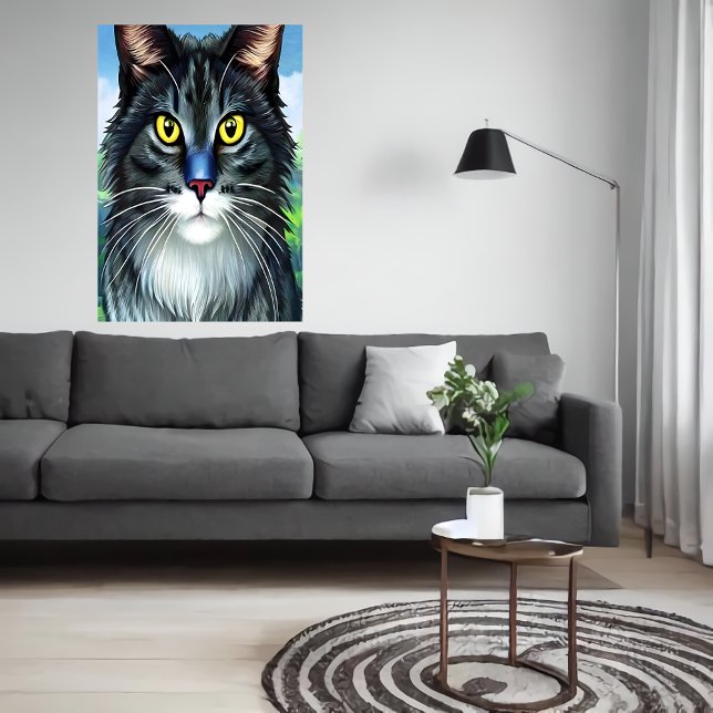 Gato bonito e adorável | AI Art Poster (Criador carregado)