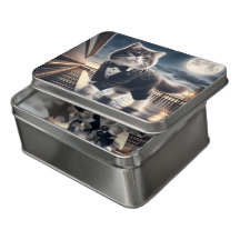 Gato Bonito Pawdigy toca Sonata à Lua