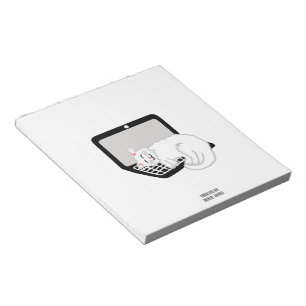 Gato Branco Dormindo No Bloco De Notas Do Laptop