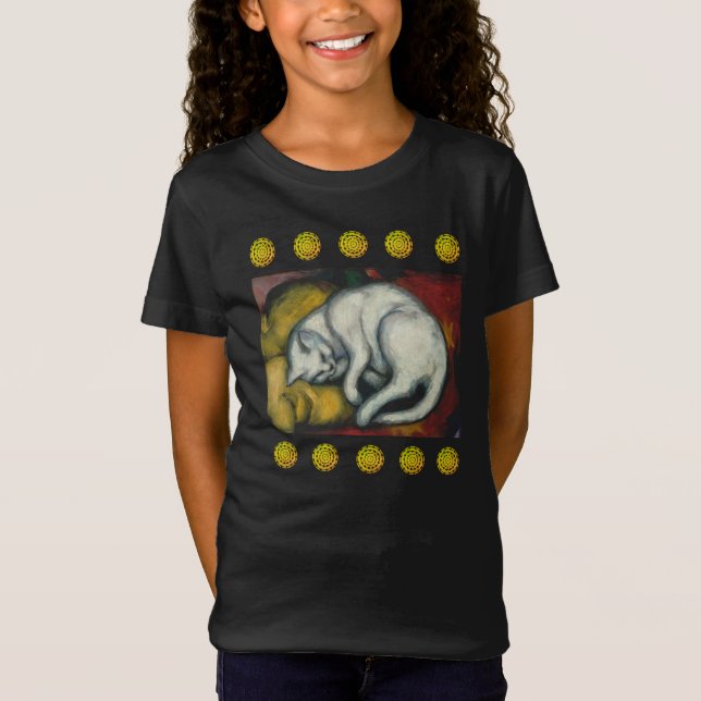 Gato Branco, Franz Marc T-Shirt (Frente)