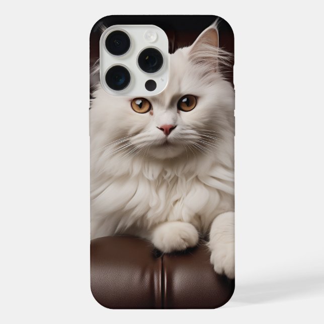 Gato branco majestoso (Verso)