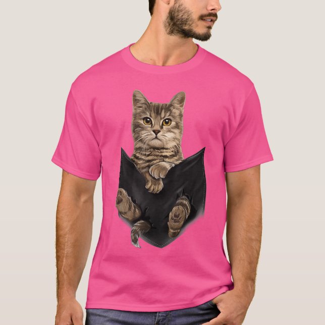 Gato Castanho Senta-se em Presentes de Camiseta de (Frente)
