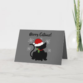 Gato | "Catmas Feliz! Cartão de Natal de 5"x7"