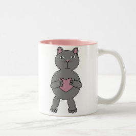 Gato com caneca