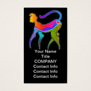 GATO com CARTÃO DE VISITA do CORAÇÃO - TAG GIFT